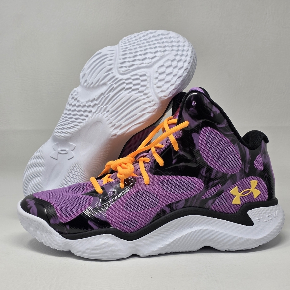 Under Armour Curry Spawn Flotro Nm Men's Size 11 Basketball Shoes Purple/Black